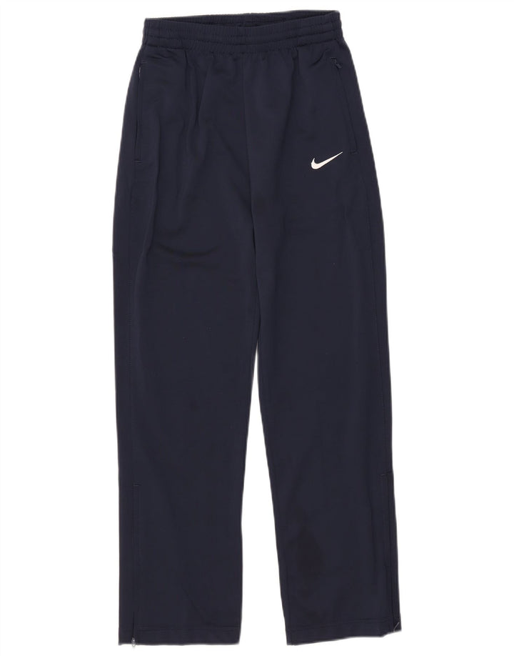 Pantaloni de trening Nike băieți 10-11 ani poliester mediu albastru bleumarin