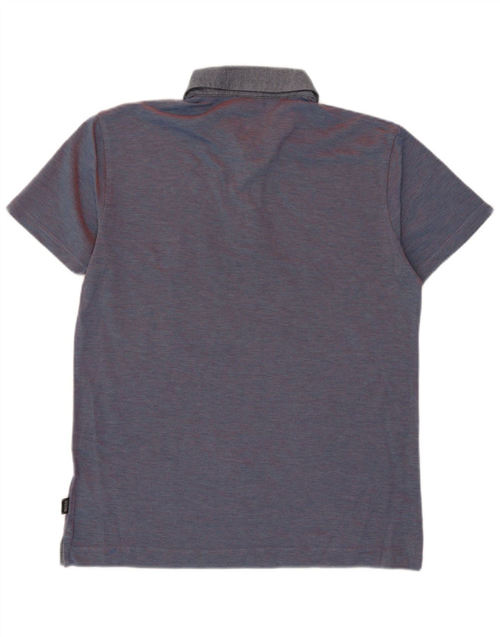 Cămașă polo pentru bărbați Hugo Boss Slim Fit, mare, bleumarin, bumbac cu dungi