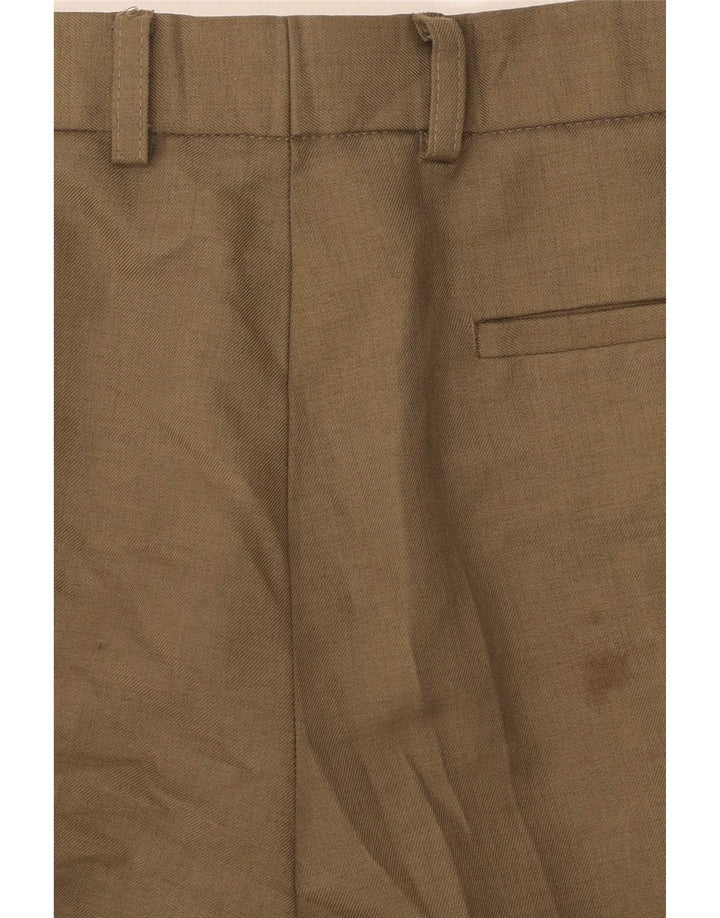 Pantaloni chino pentru bărbați Marks & Spencer L32 L33 Kaki Poliester