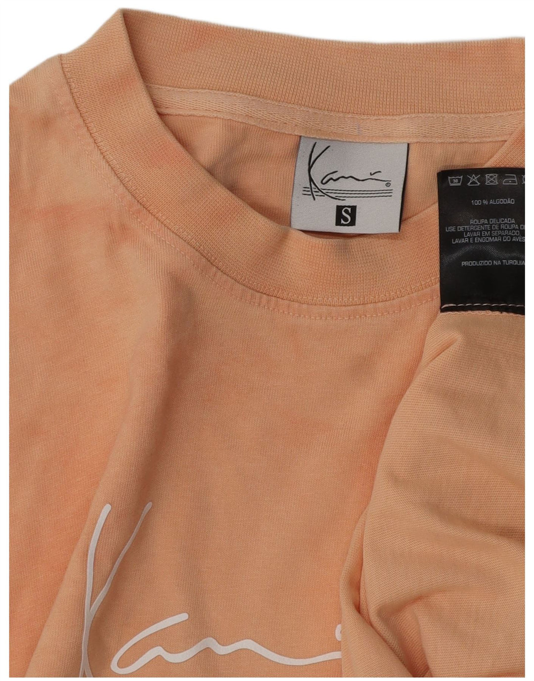 Tricou grafic pentru bărbați KARL KANI Top mic roz din bumbac Tie Dye