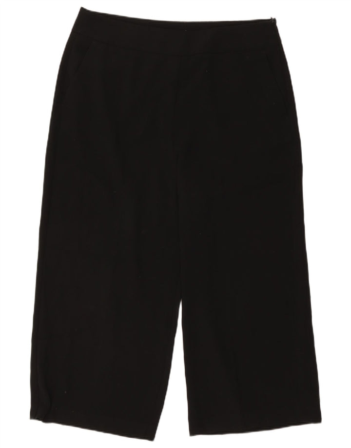 Pantaloni Capri pentru femei Marks & Spencer UK 16 Large W34 L22 Poliester negru