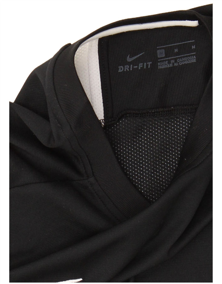 Tricou NIKE Dri Fit pentru bărbați Top mediu negru Colorblock
