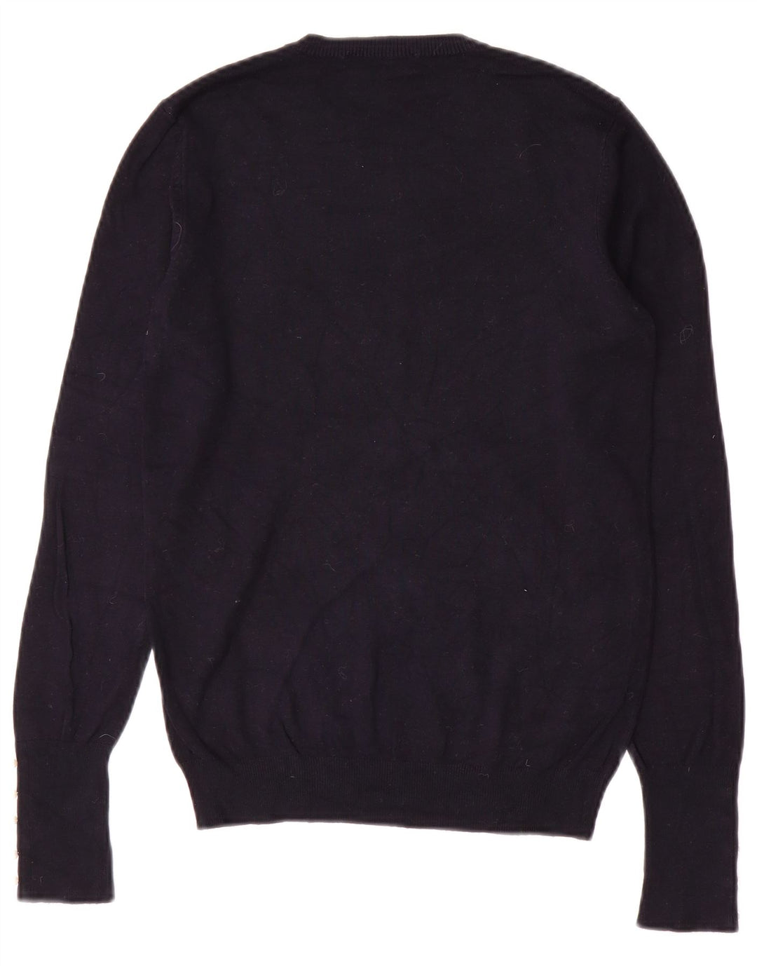 Pulover pentru damă ZARA cu gâtul turnat, Marea Britanie 12 Medium Bleumarin
