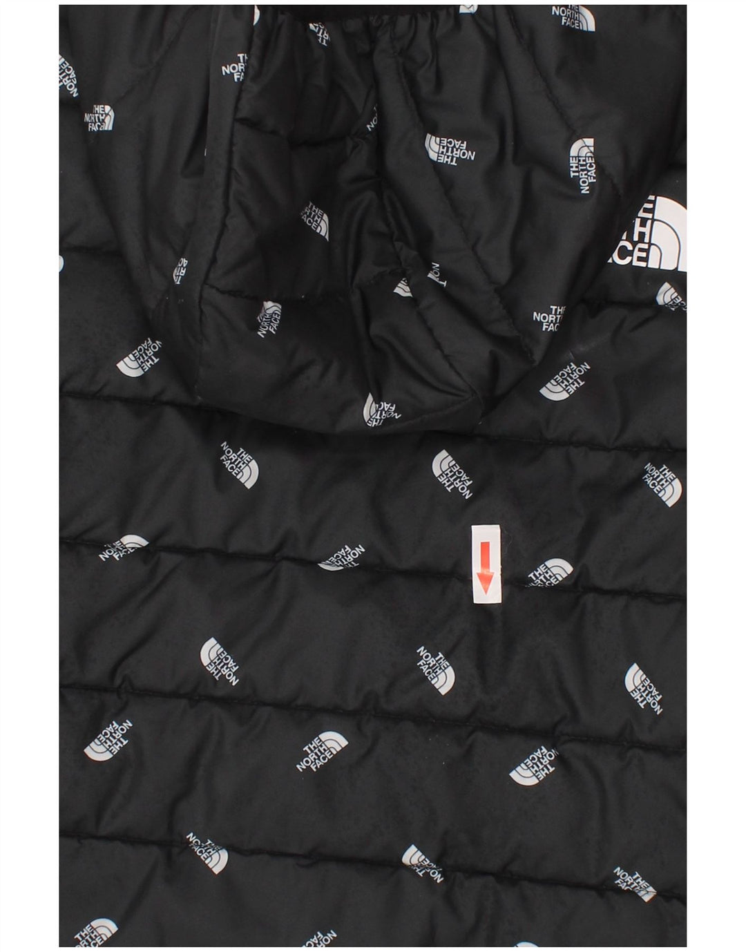Jachetă căptușită cu glugă The North Face pentru băieți, 9-10 ani, mediu negru