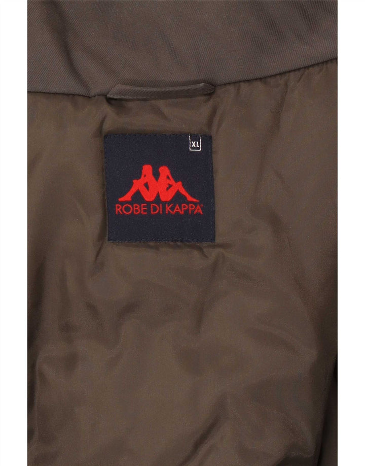 Jachetă de vânt pentru bărbați Kappa UK 42 XL Kaki Poliamidă