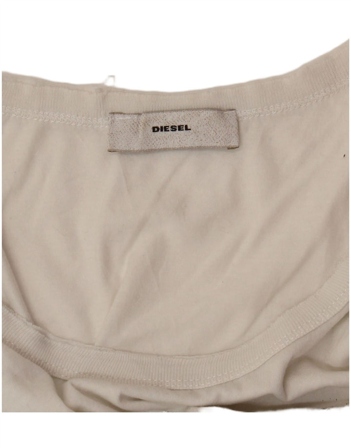 Vesta grafică pentru femei DIESEL UK 10 Small White