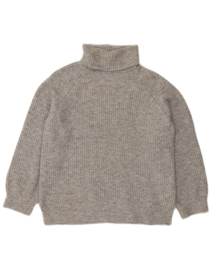 Marks & Spencer Pulover cu gât rulat pentru femei UK 14 Medium Gri Acrilic