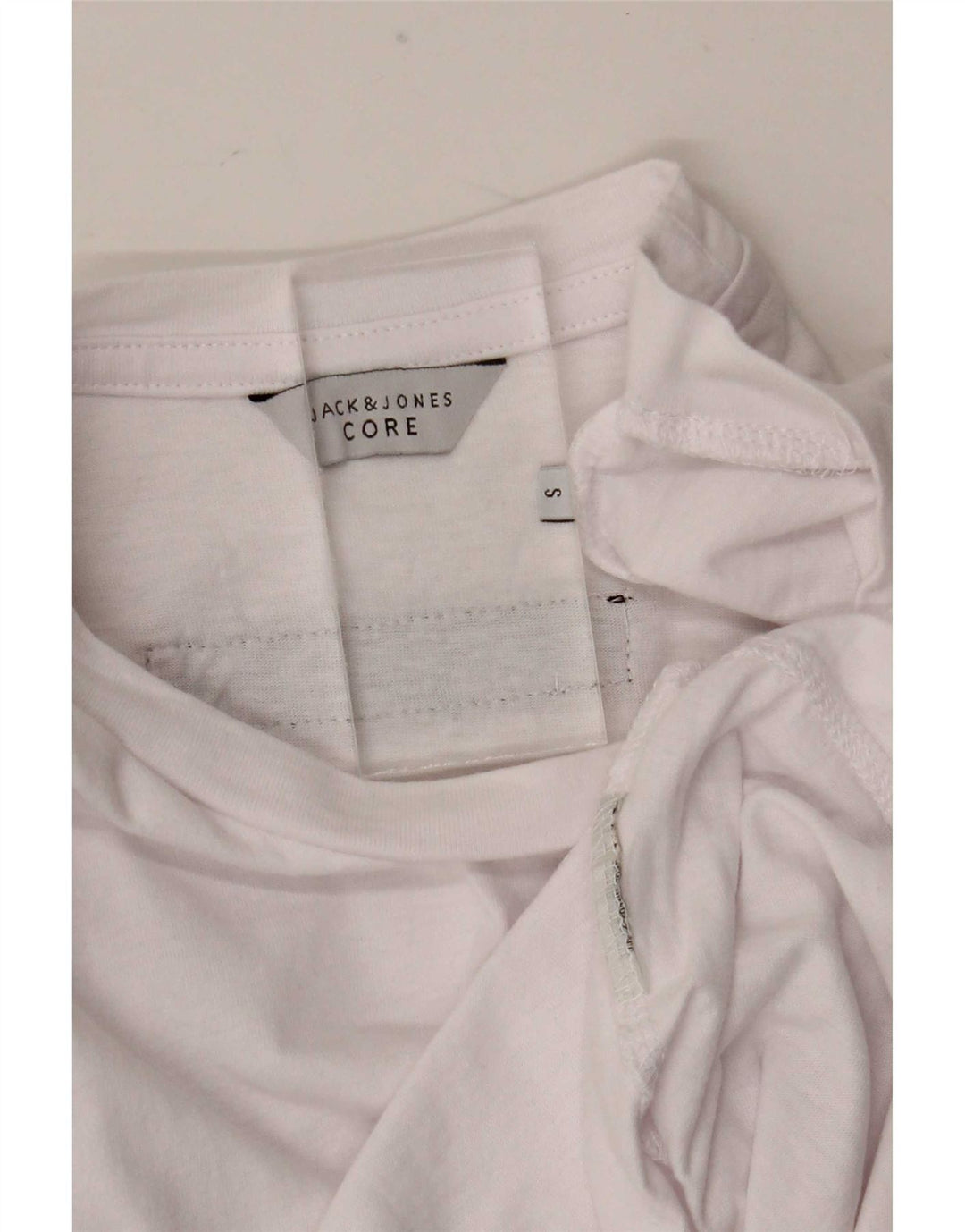 Jack & Jones Tricou cu mânecă lungă pentru bărbați, alb mic