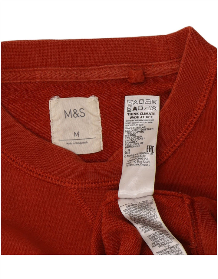 Pulover pentru bărbați Marks & Spencer, bumbac portocaliu mediu