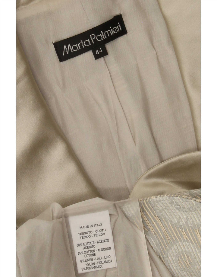 Jachetă Blazer Femei Marta Palmieri cu 4 nasturi IT 44 Medium Gri Floral