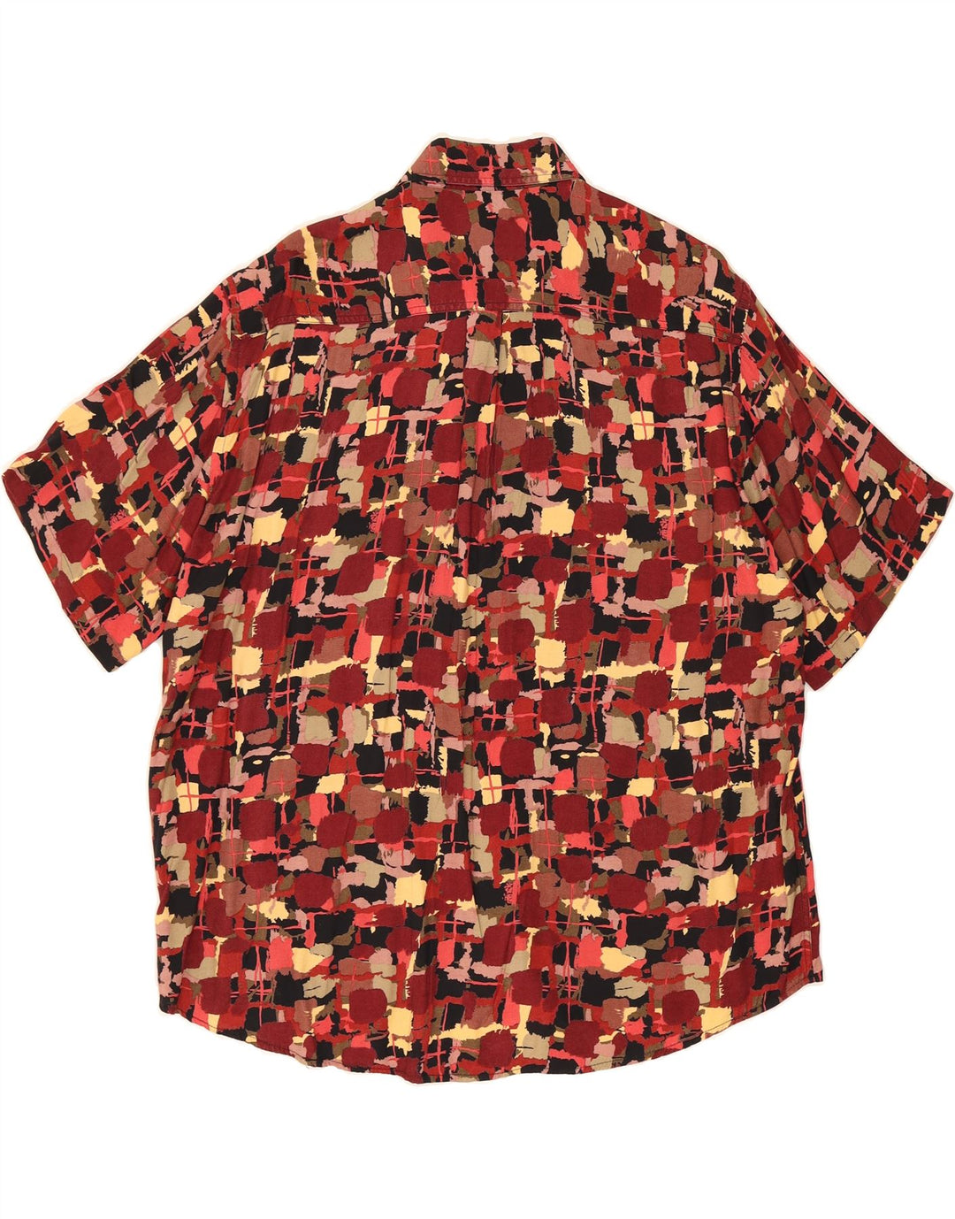 VINTAGE Mens Abstract Pattern Short Sleeve Shirt Large Multicoloured Vintage Vintage and Second-Hand Vintage from Messina Hembry 