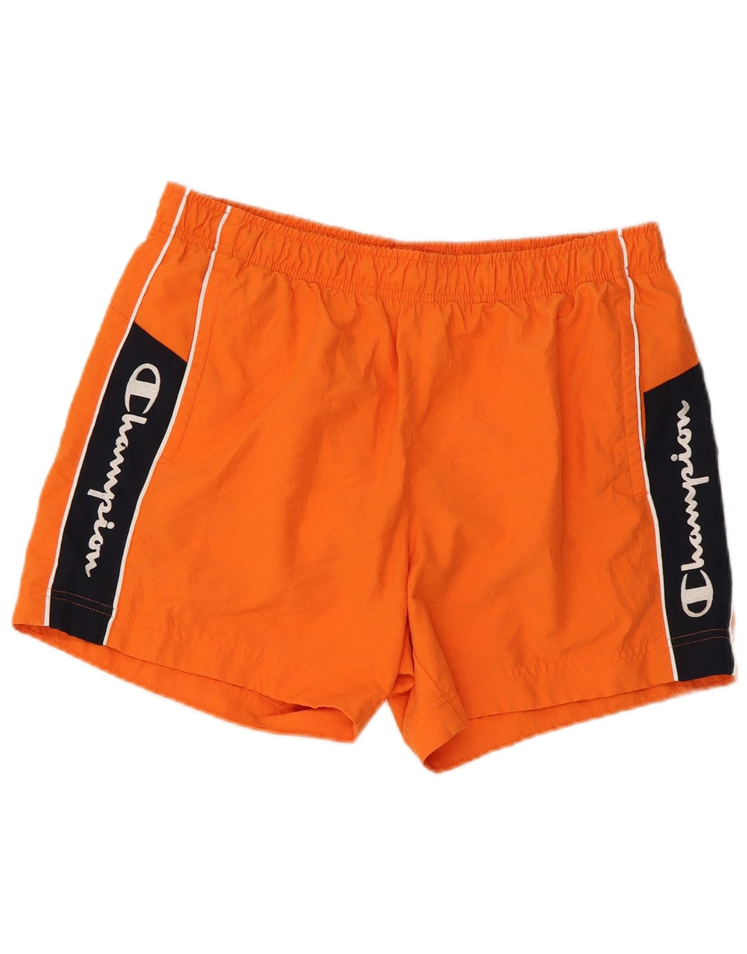 Pantaloni scurți de înot grafic pentru bărbați Champion, mari, portocalii, din poliester