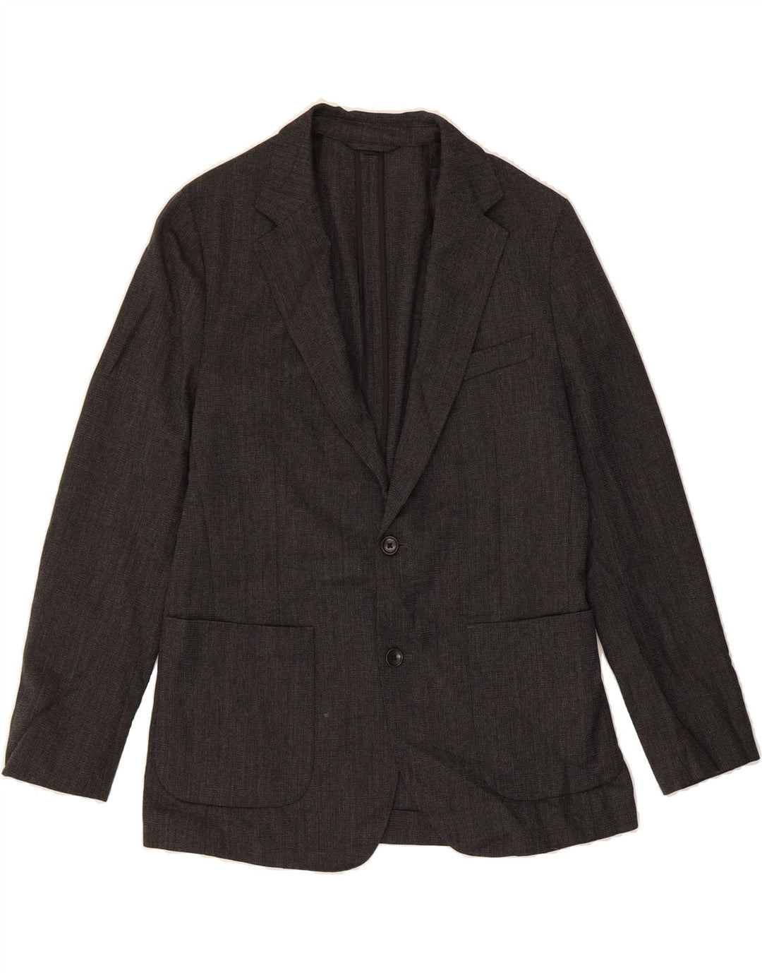 BONOBOS Mens Slim Fit 2 Button Blazer Jacket UK 40 Large Grey Wool Classic Vintage BONOBOS and Second-Hand BONOBOS from Messina Hembry 