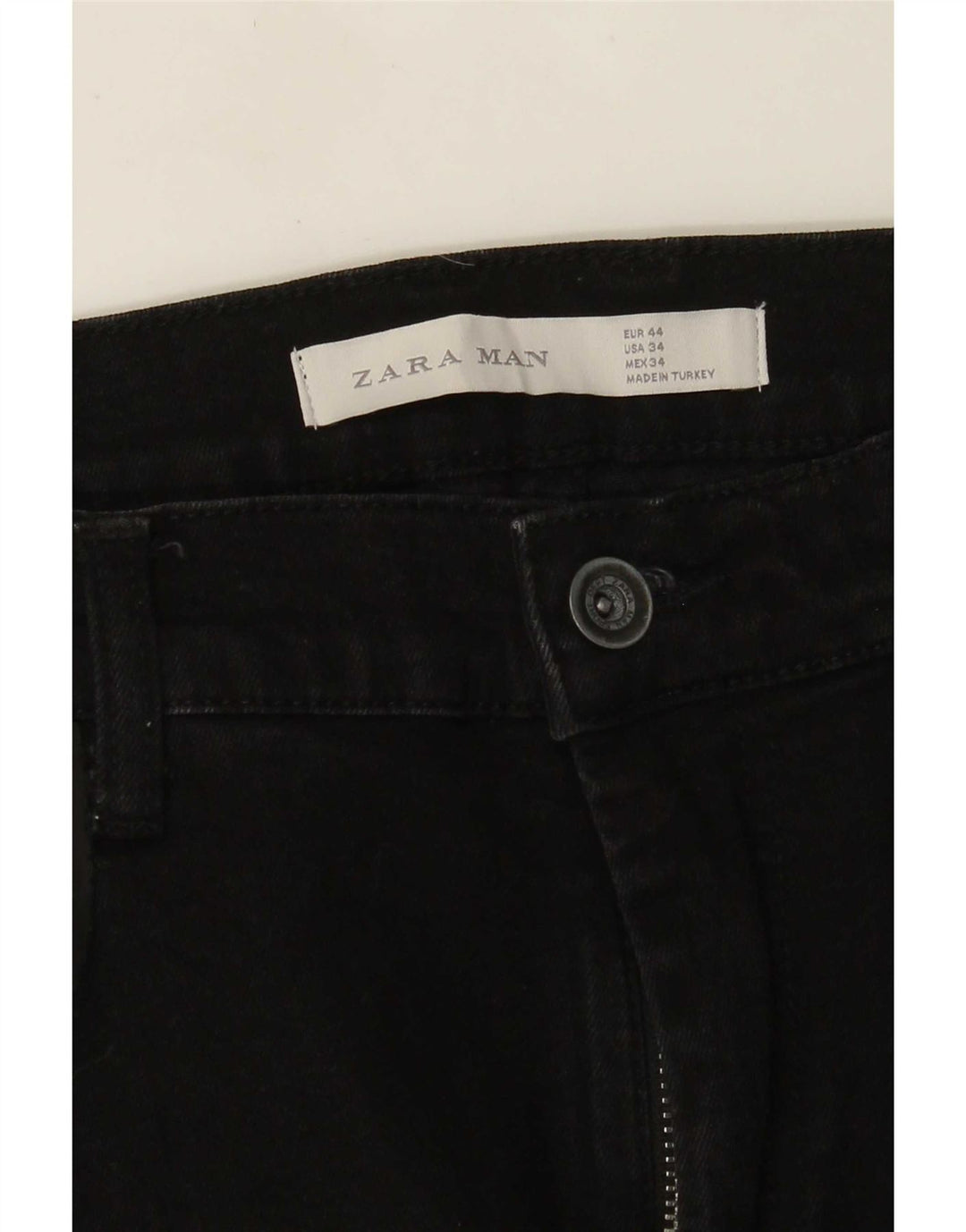 Blugi slim pentru bărbați Zara, învechiți, EU 44 Large W34 L29 Negri