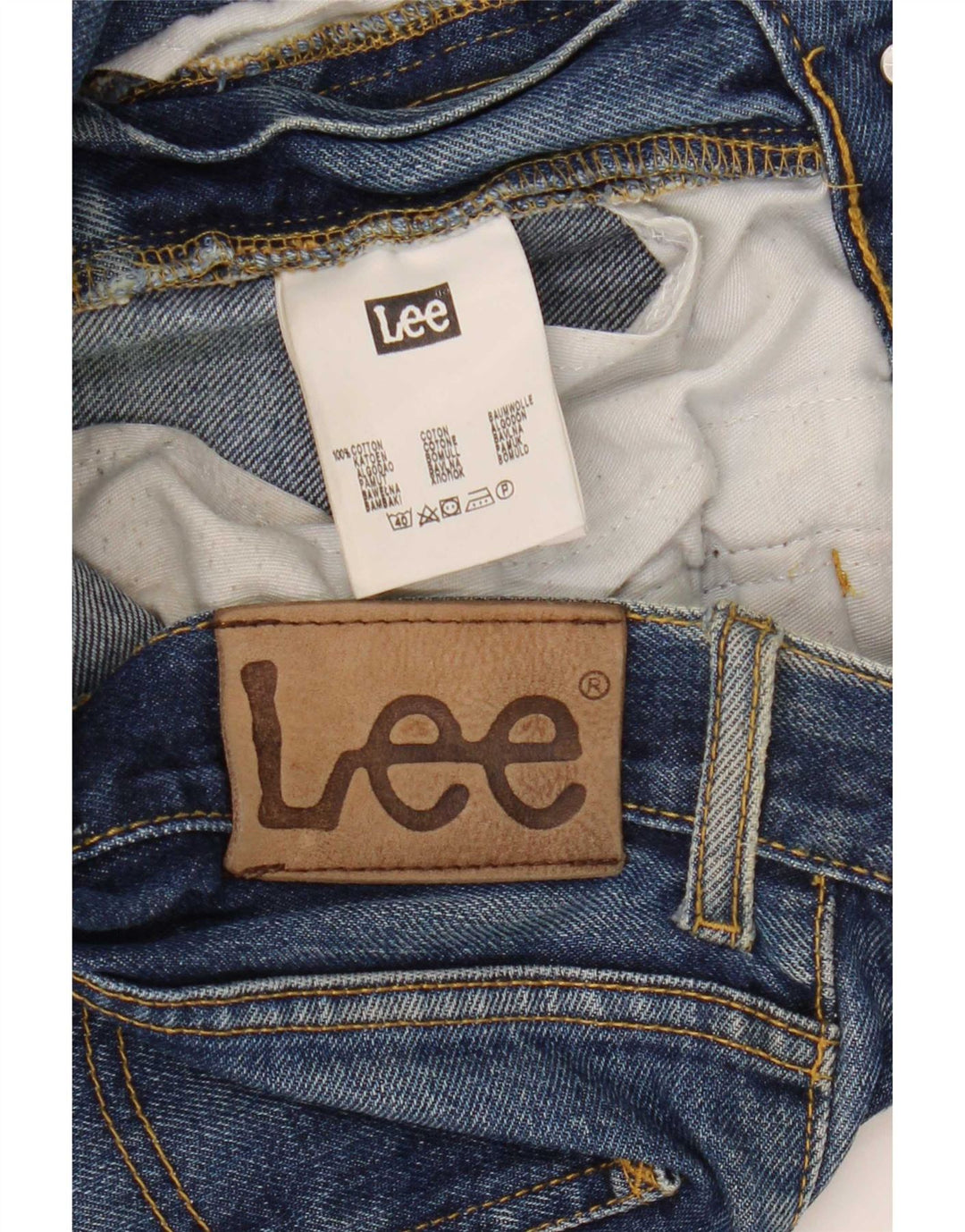 Blugi Lee Ranger Bootcut W34 L30, bumbac albastru