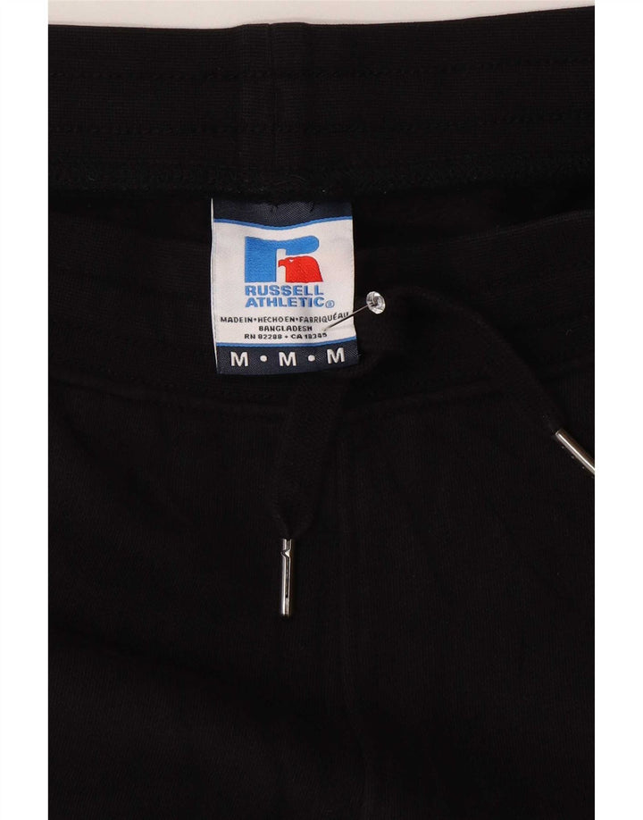 Pantaloni de trening pentru bărbați Russell Athletic Pantaloni de jogging Bumbac mediu negru