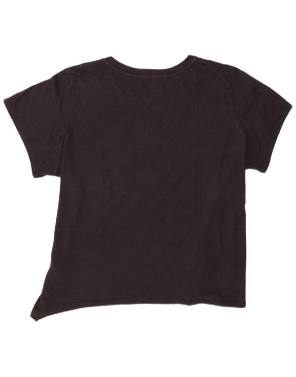 Tricou cu grafic Levi's pentru femei Top UK 22 3XL Bumbac negru
