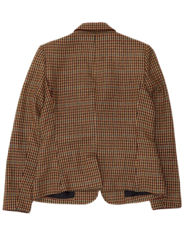 RICH & ROYAL Jachetă Blazer pentru femei cu 1 nasture EU 38 Maro Mediu Picior de Puie