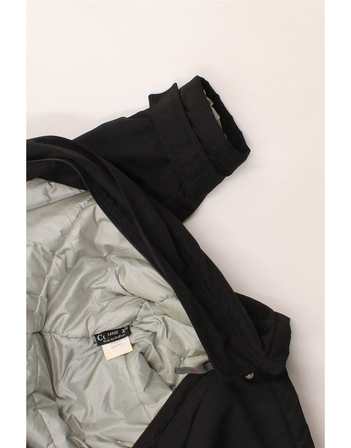 ENERGIE Mens Windbreaker Jacket UK 40 Large Black Polyamide Vintage Energie and Second-Hand Energie from Messina Hembry 