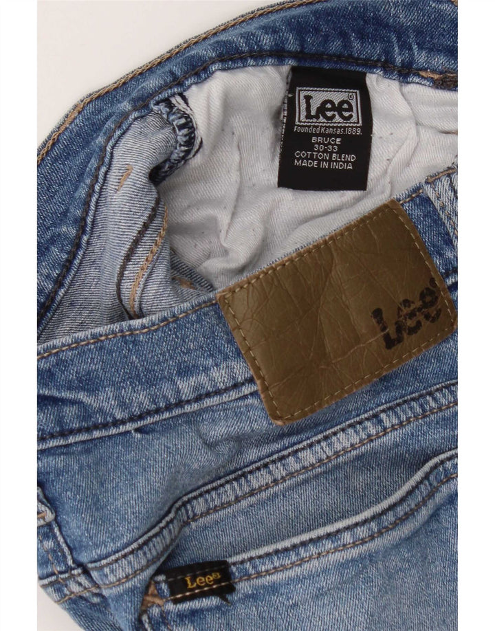 Blugi skinny pentru bărbați Lee W30 L30 bumbac albastru