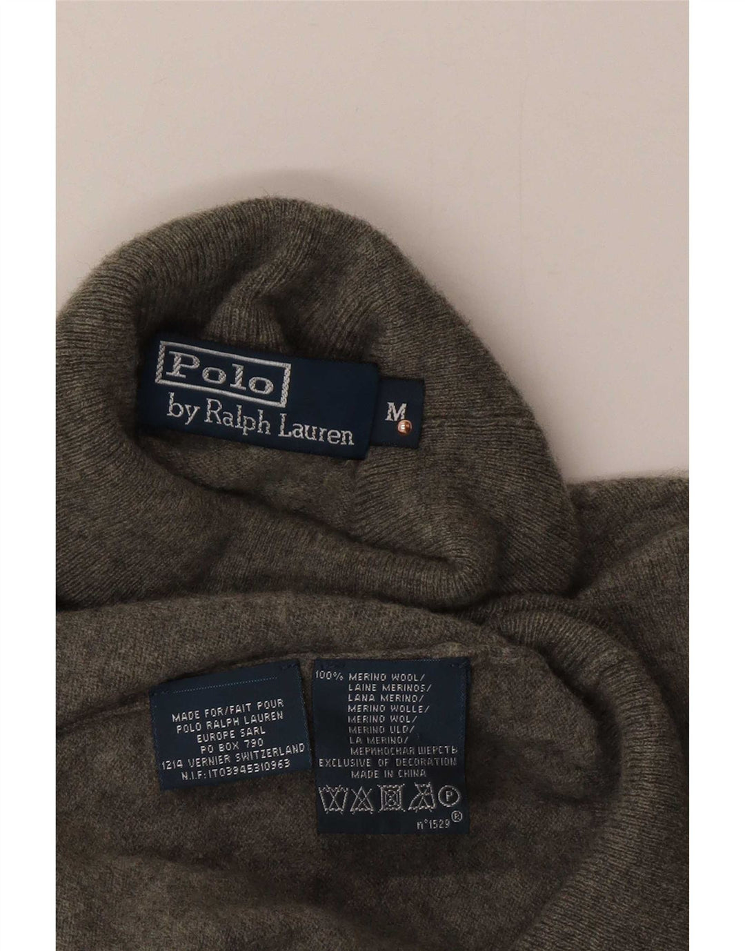 Pulover Polo Ralph Lauren pentru bărbați cu gât rulat, lână, gri mediu