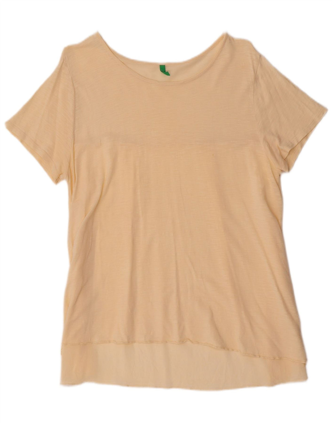 BENETTON Tricou pentru femei Top UK 16 Large Beige