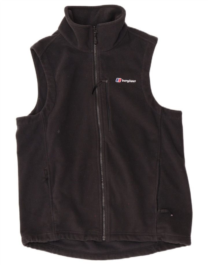 Gilet din lână pentru bărbați Berghaus UK 40, mare, negru, poliester