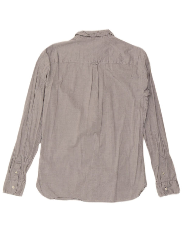 All Saints Mens Shirt Medium Grey Cotton