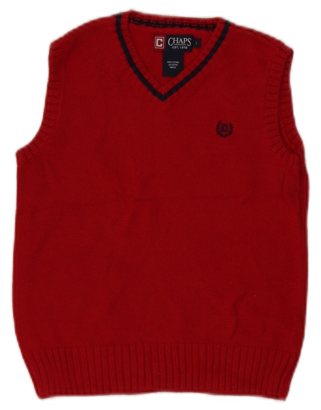 Chaps Fete Vestă Tank Top 6-7 Ani Bumbac Roșu