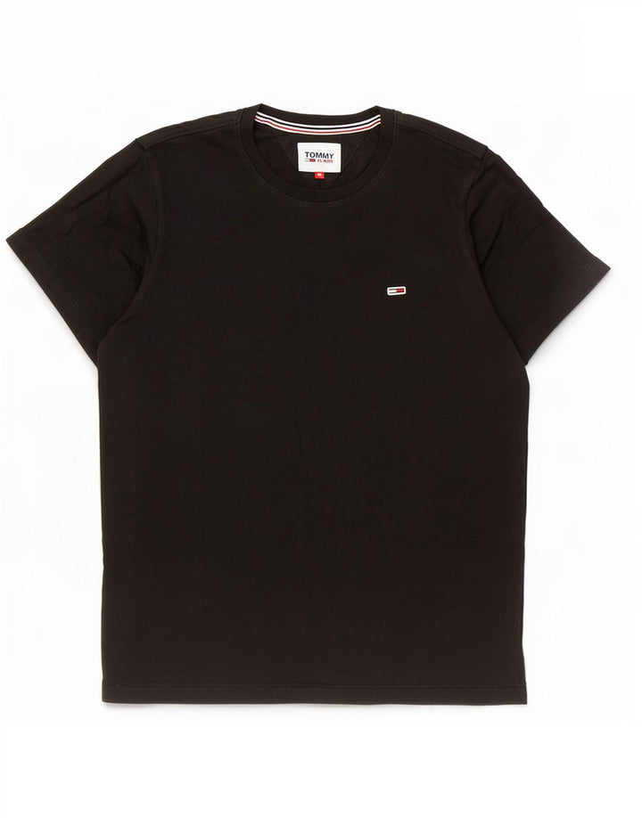 Tricou pentru bărbați Tommy Hilfiger Top mediu negru bumbac