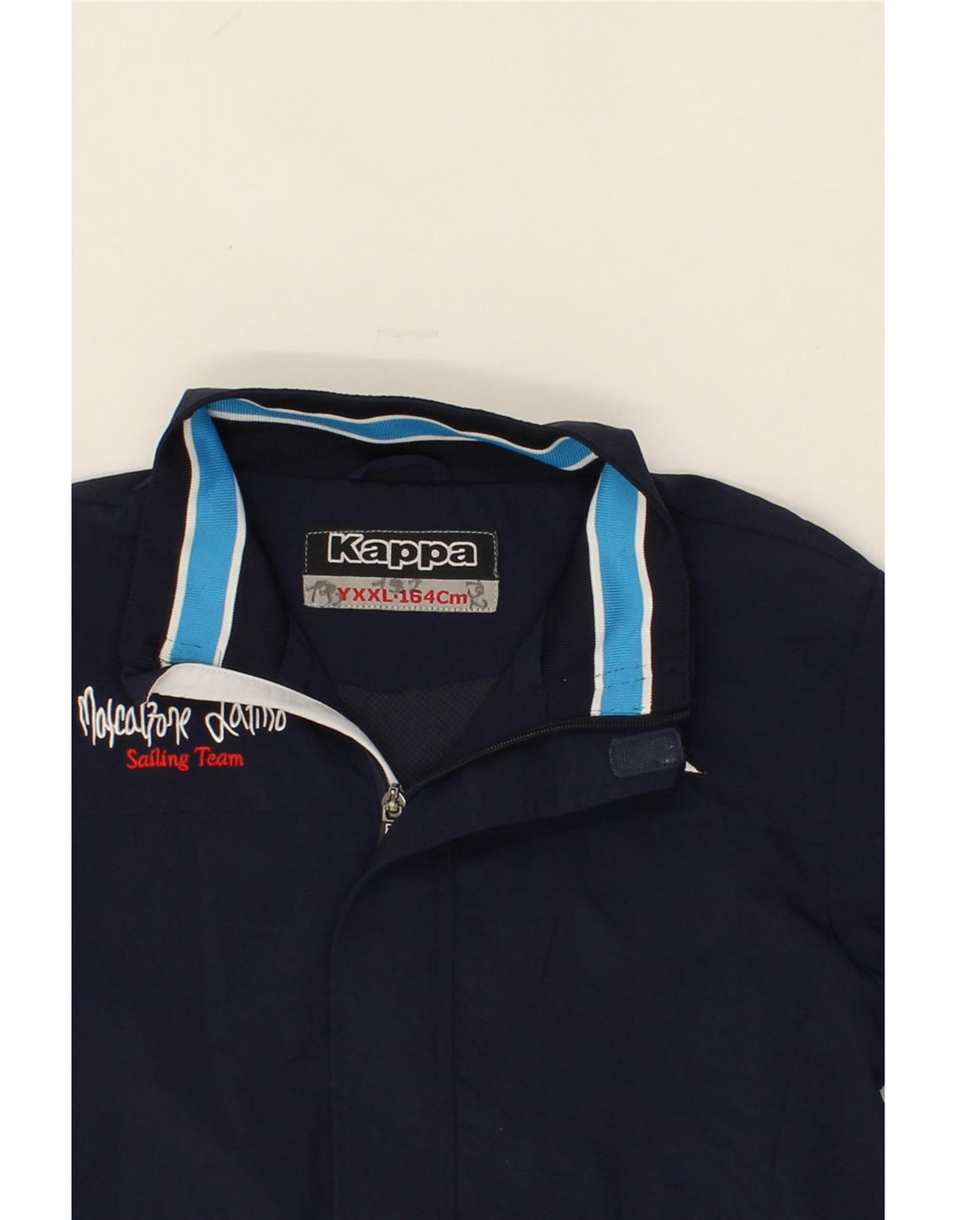 KAPPA Boys Graphic Tracksuit Top Jacket 13-14 Years 2XL Navy Blue Vintage Kappa and Second-Hand Kappa from Messina Hembry 