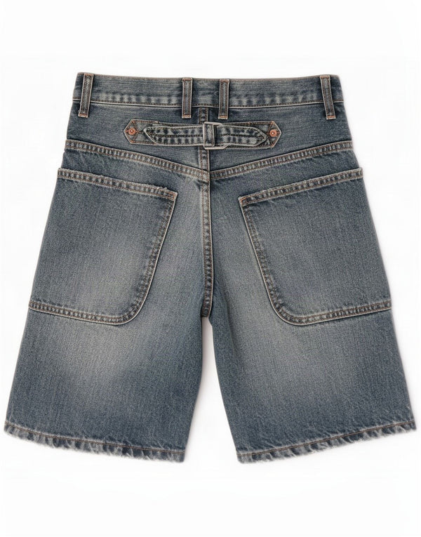 Zara Womens Denim Shorts EU 32 2XS W22 Blue Cotton