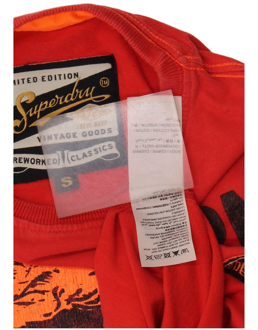 Tricou grafic pentru bărbați Superdry Top mic, roșu, bumbac