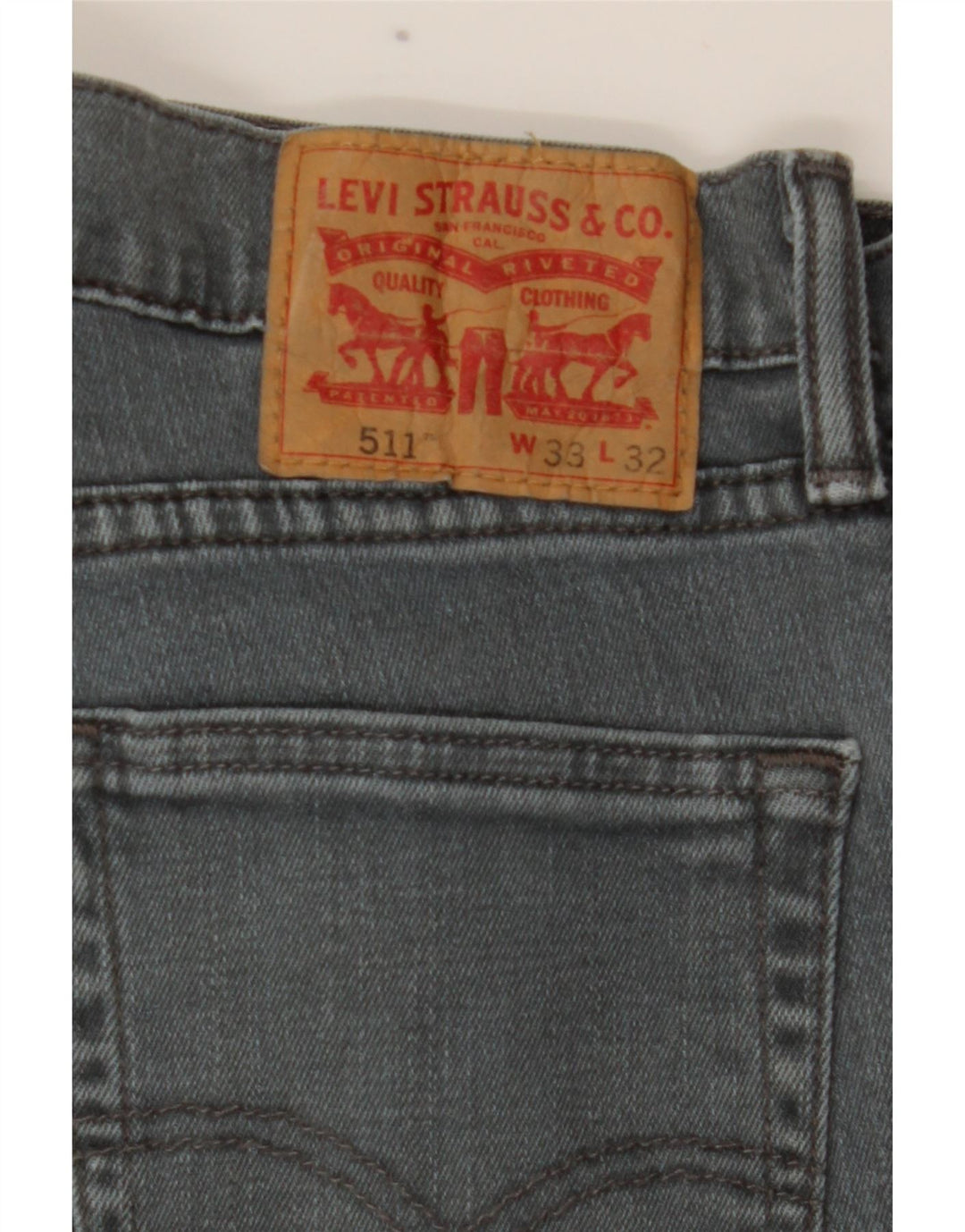Blugi Levi's 511 Slim pentru bărbați W33 L32 bumbac gri