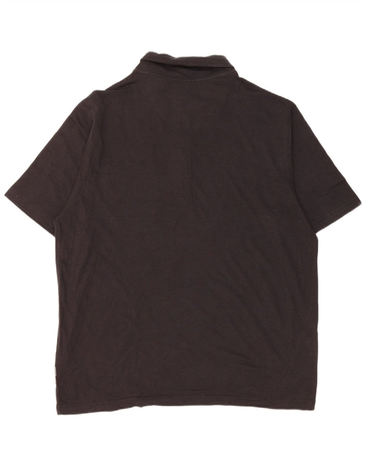 Cămașă polo Eddie Bauer pentru bărbați XL, bumbac negru