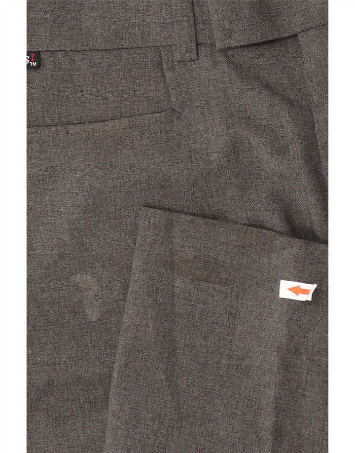 Pantaloni drepți Guess pentru bărbați L32 L30 poliester gri