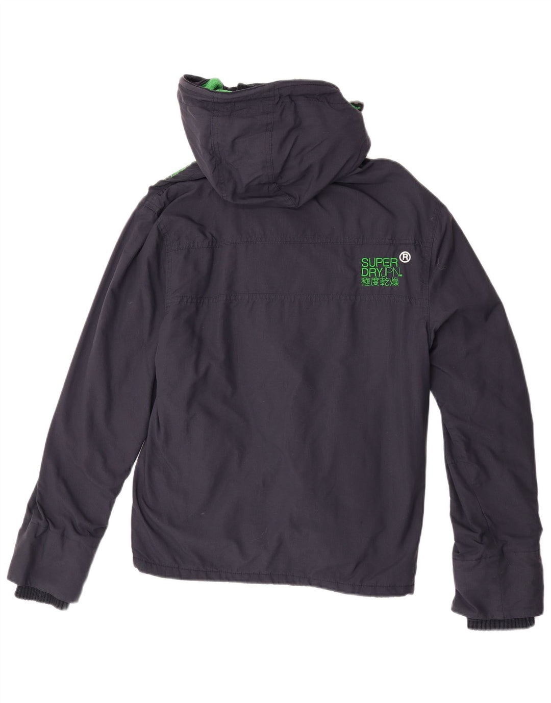 Jachetă Windbreaker Superdry pentru femei UK 14 Medium Bleumarin