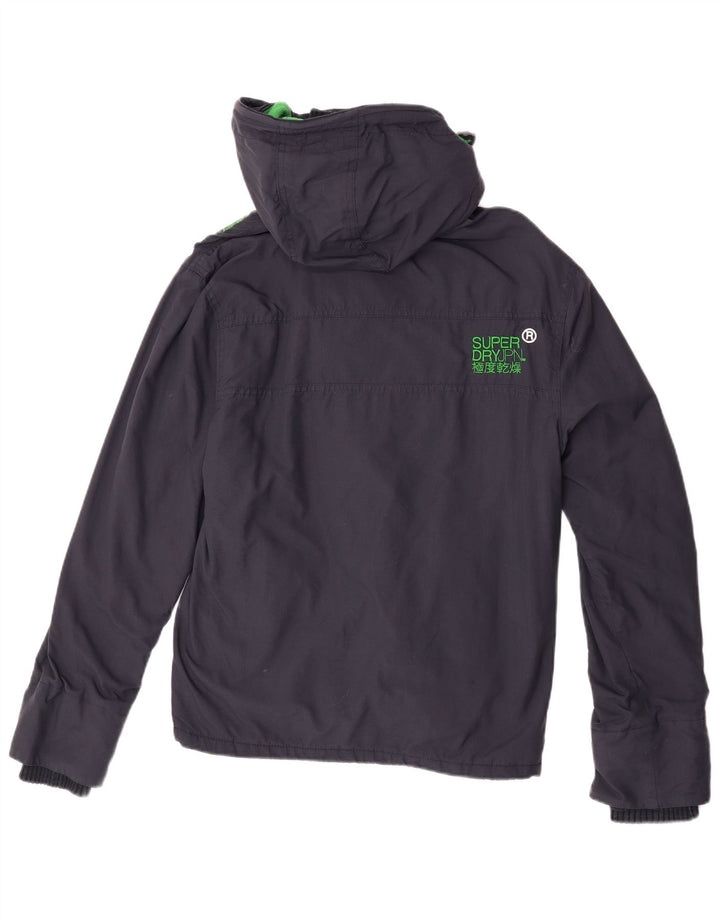 Jachetă Windbreaker Superdry pentru femei UK 14 Medium Bleumarin