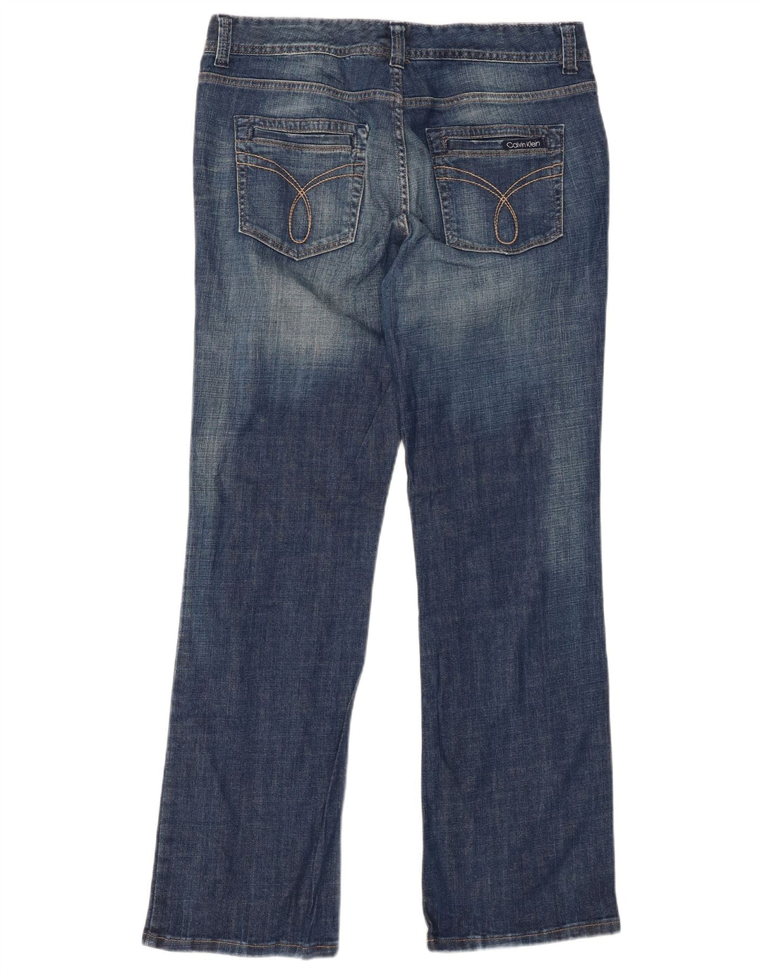 CALVIN KLEIN Blugi Bootcut pentru femei US 14 XL W34 L31 Bumbac albastru