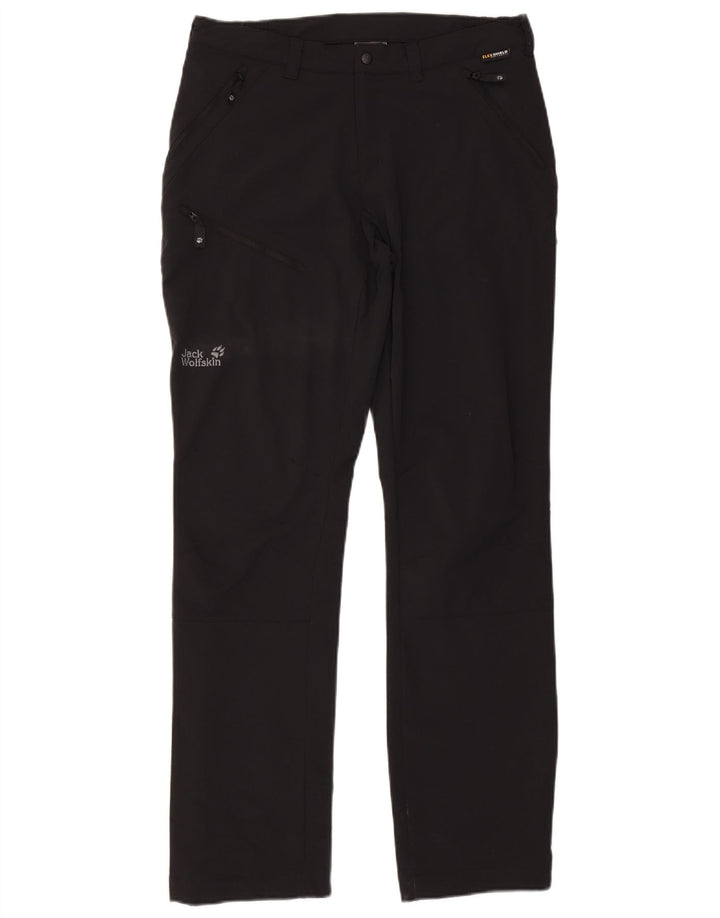 Jack Wolfskin Pantaloni cargo drepti pentru femei Mediu L30 L33 Poliester negru