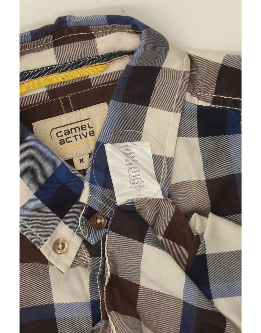 Cămașă pentru bărbați Camel Active, bumbac vichy multicolor mediu