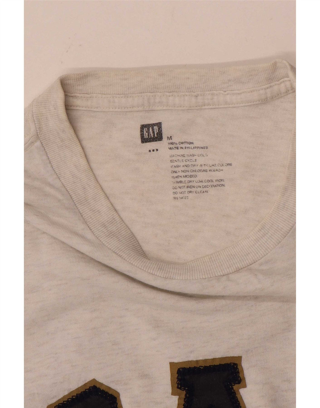 Tricou grafic pentru bărbați Gap Top Mediu Gri bumbac cu pete