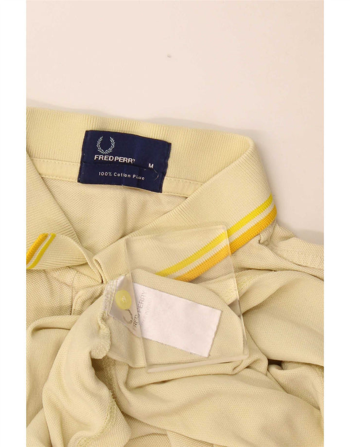 Cămașă polo Fred Perry pentru bărbați, bumbac galben mediu