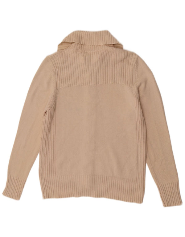 Pulover cardigan pentru femei Marks & Spencer UK 18 XL bumbac alb