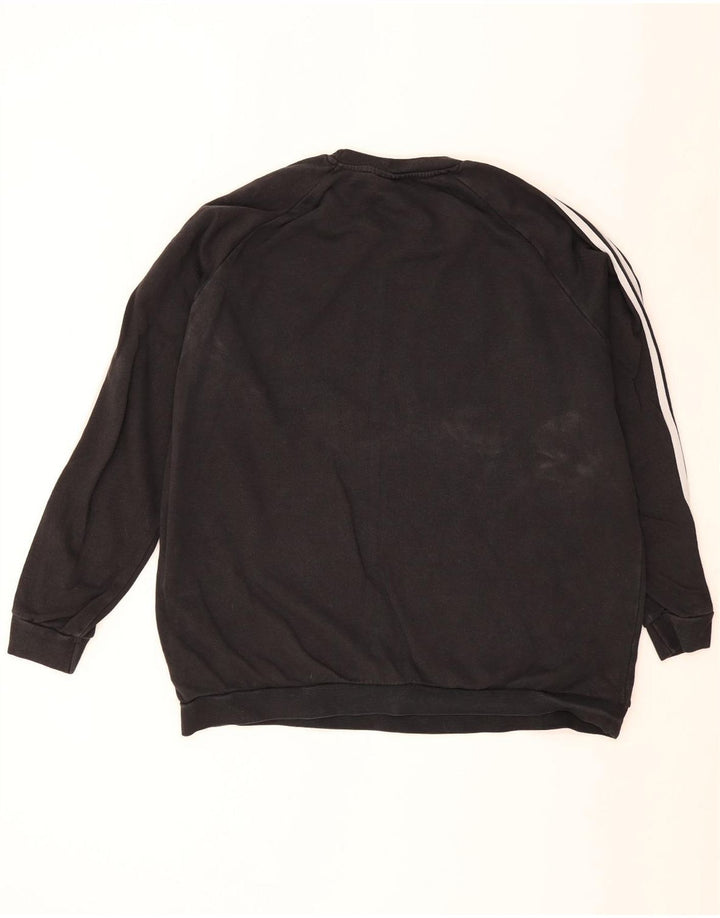Pulover pentru bărbați Adidas 2XL, bumbac negru