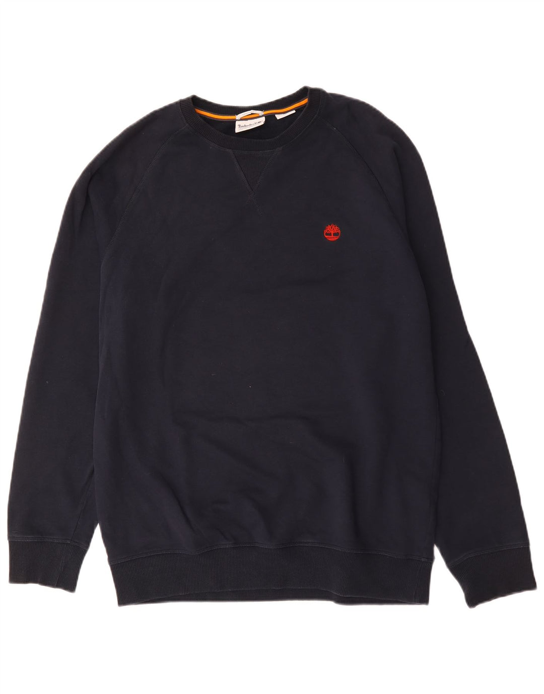 Pulover pentru bărbați Timberland Regular Fit Pulover mare din bumbac bleumarin