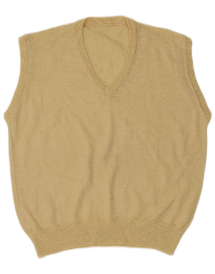 VINTAGE Vestă pentru bărbați Tank Top Galben mediu