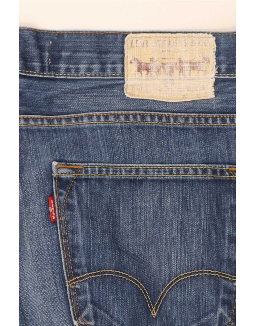 Pantaloni scurți Levi's 506 Regular Denim W34 Large Blue Bumbac