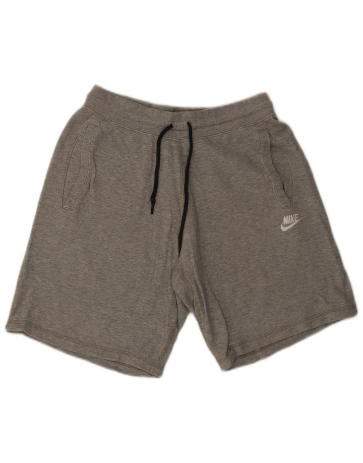 Pantaloni scurți sport Nike pentru bărbați, bumbac, gri mici