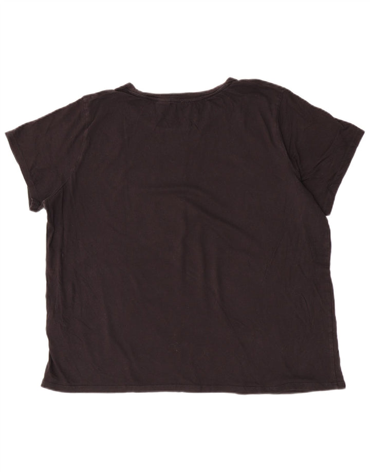 Tricou cu grafic Levi's pentru femei Top UK 22 2XL Bumbac negru